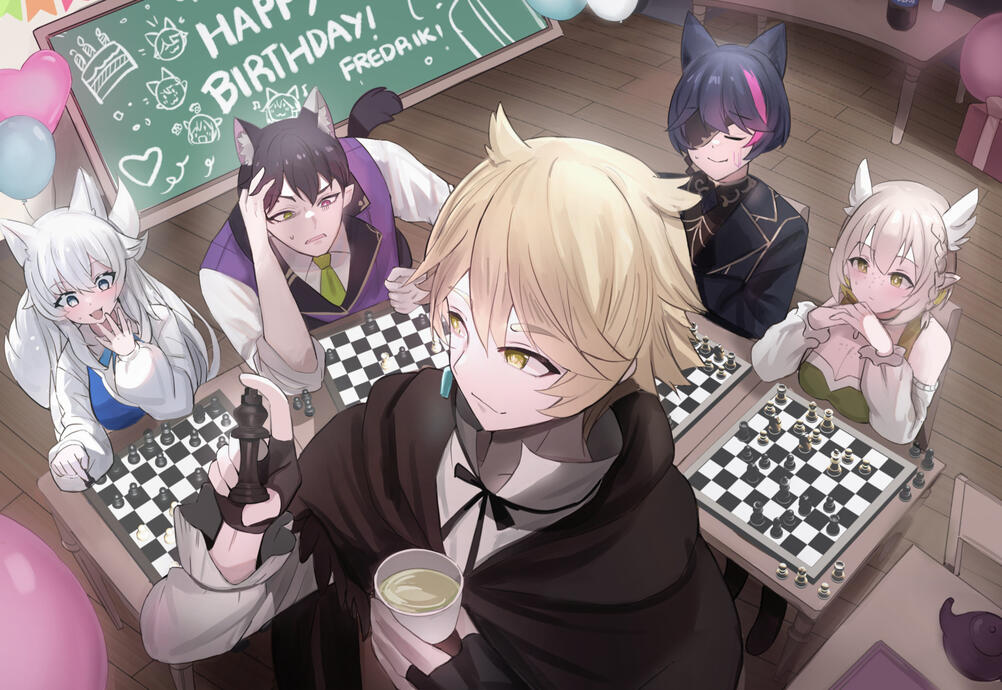 Birthday goods for Fredrik Knudsen